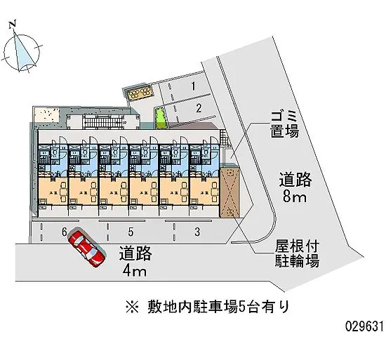 ★手数料０円★名古屋市中村区太閤５丁目　月極駐車場（LP）